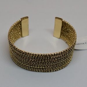 Charter Club Gold Twist Wire Cuff Bracelet